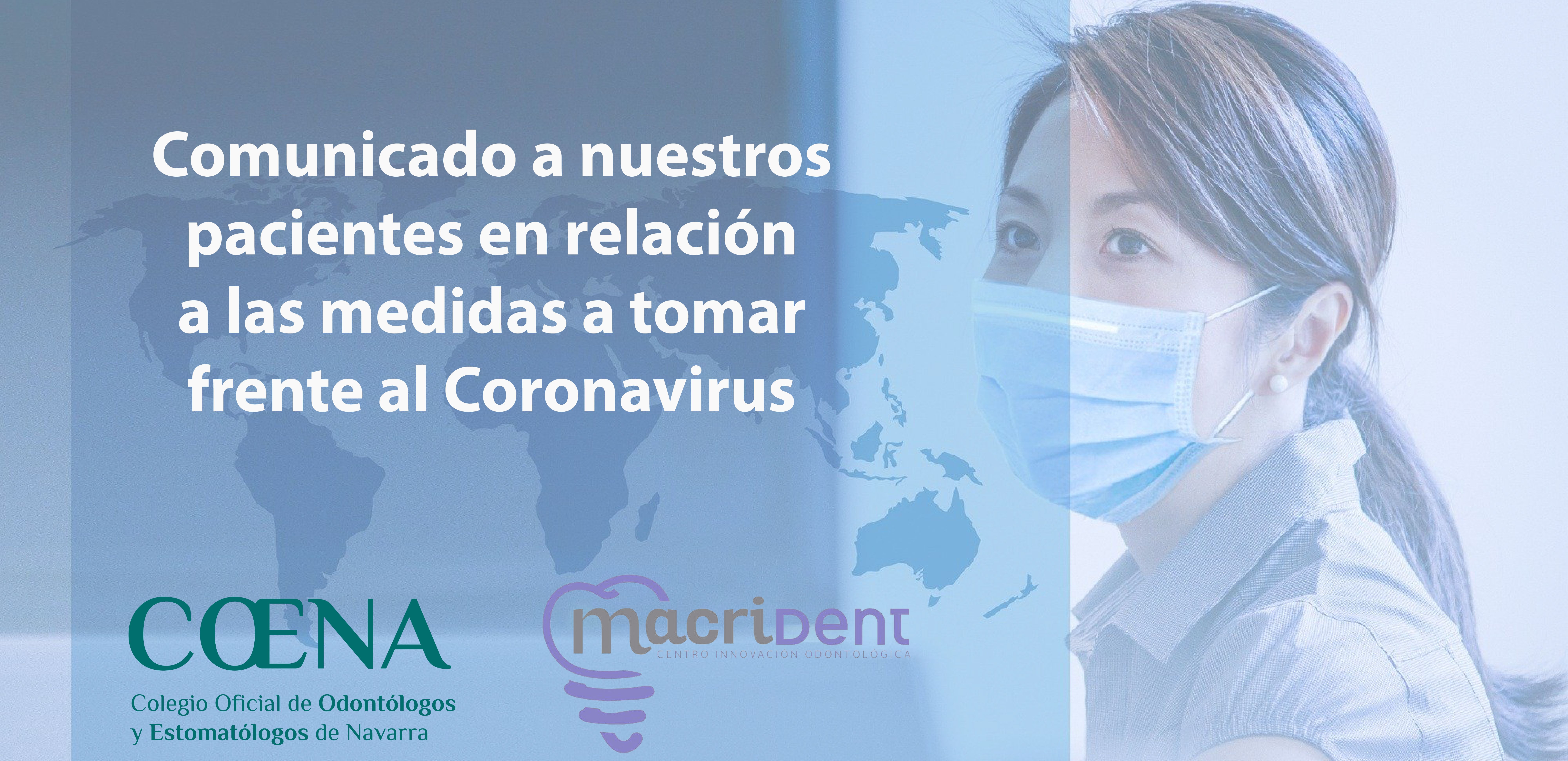 Comunicado a nuestros pacientes en relación a las medidas a tomar frente al Coronavirus